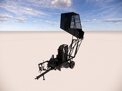 beet harvester 3d model