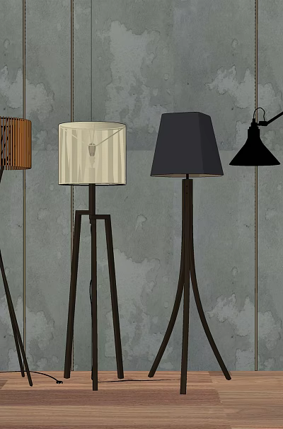 Modern floor lamp 3d model