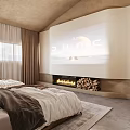 Cozy Hotel Guest Room With Twin Beds Beige Walls Wooden Accents And Area Rug