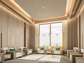 New Chinese VIP Reception Room Reception Room 3d model