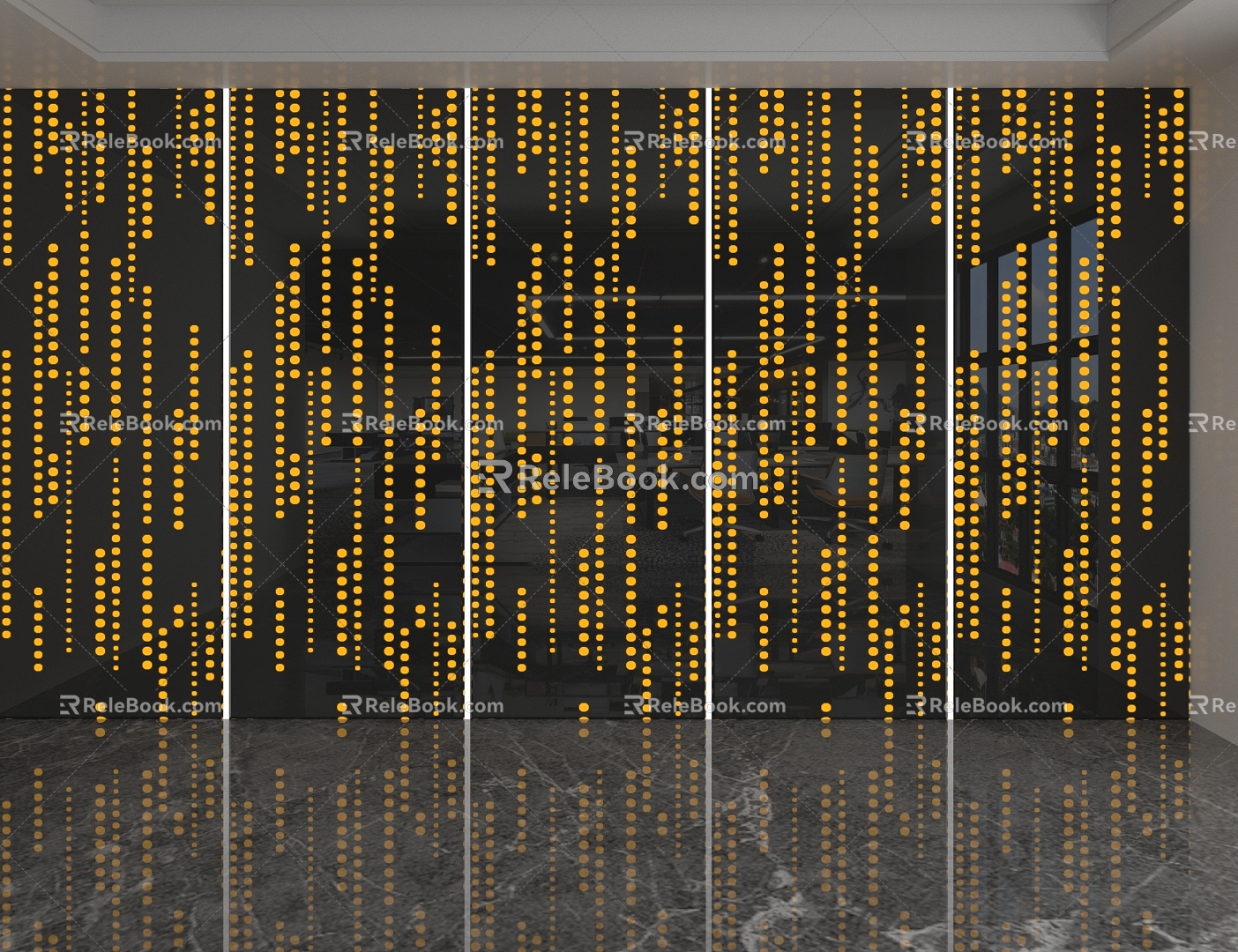 Modern punching plate 3d model