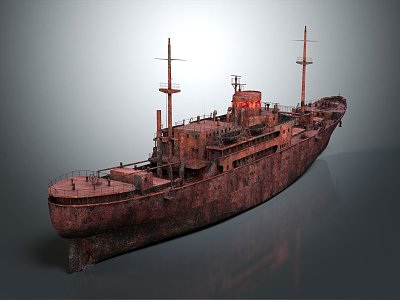 INDUSTRIAL LOFT SHIP Vessel Ship Navigation Ship Water Transport 3d model