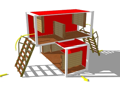 Modern obstacle sketch model