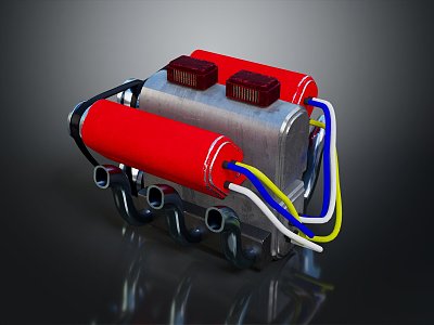 Modern Engine Racing Engine Racing Engine Car Engine 3d model