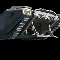 Heavy Duty Tracked Industrial Equipment Mobile Platform With Deployed Metal Ramp