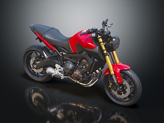 Modern motorcycle concept motorcycle science fiction motorcycle 3d model