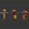 Vibrant Cartoon Characters And Creatures With Diverse Costumes And Poses Standing Together