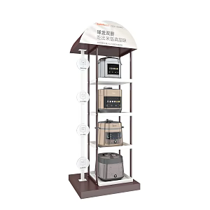 Shelf Customized Rack Display Rack Product Rack Iron Rack Roller Rack Rotating Rack Steel Structure Kitchenware Display Jewelry Rack Vertical Display Rack Hook Shopping Mall 3d model