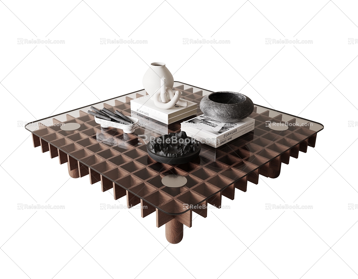 Middle Ancient Style Coffee Table 3d model