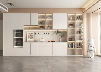 Modern Wine Cabinet 3d model