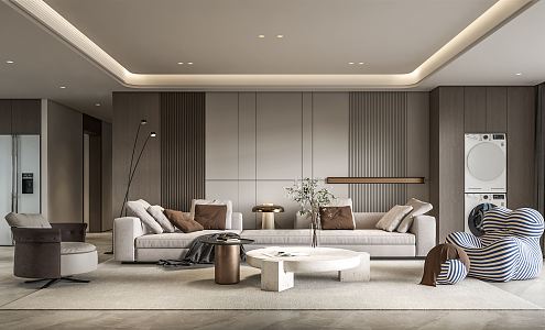 modern living room 3d model