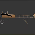 Vintage Wooden Biplane Model Showcasing Early Aerospace Flight Innovation And Design