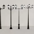 Various Styles of Outdoor Lights with Classic Lantern Shades and Lamp Post Designs