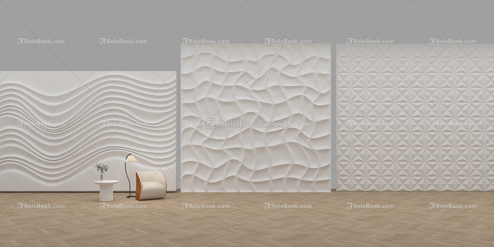 Shaped Wall Background Wall Special-shaped Wall 3d model