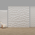 Shaped Wall Background Wall Special-shaped Wall 3d model