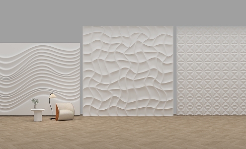 Shaped Wall Background Wall Special-shaped Wall 3d model