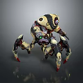 Robot Spider Robot Mecha Spider Science Fiction Spider Mechanical Spider Battery Spider Tower Defense 3d model