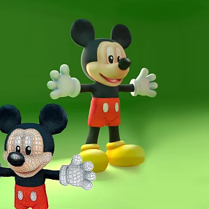 Mickey Mouse Doll Toy 3d model
