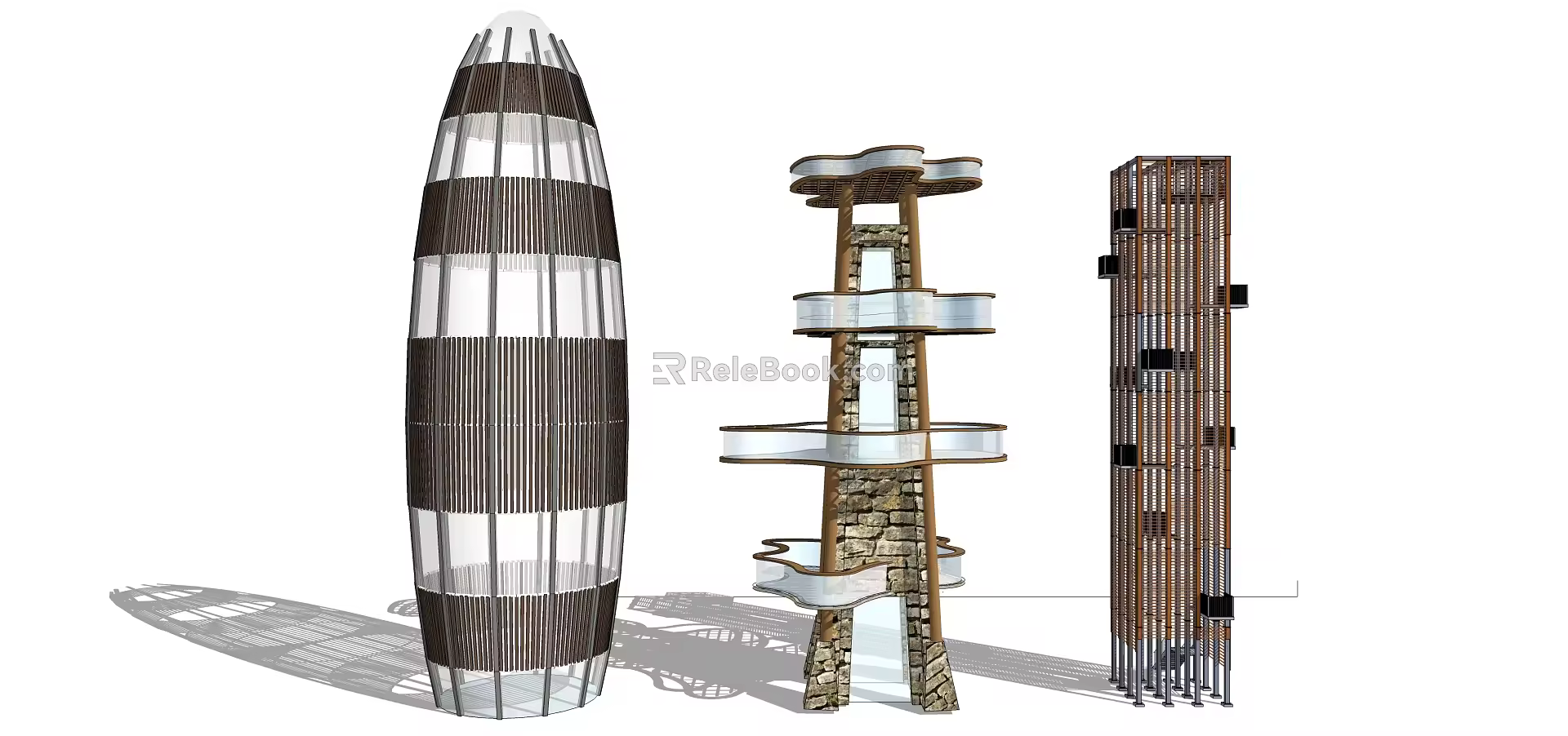 Modern Watchtower 3d model