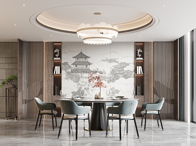 New Chinese Restaurant 3d model