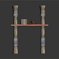 Wooden Boxing Ring Structure With Roped Sides And Wooden Platform Design