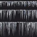 Garden Decorative Icicles With Various Lengths And Arrangements As Winter Accents