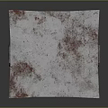 Gray Storage Box With Red Speckled Textured Surface And Metal Clasp Lid
