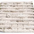 Worn Stone Stairs With Grass Growing On Steps And Weathered Texture 3d model