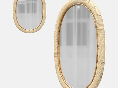 Decorative mirror Makeup mirror Mirror 3d model