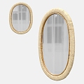 Decorative mirror Makeup mirror Mirror 3d model