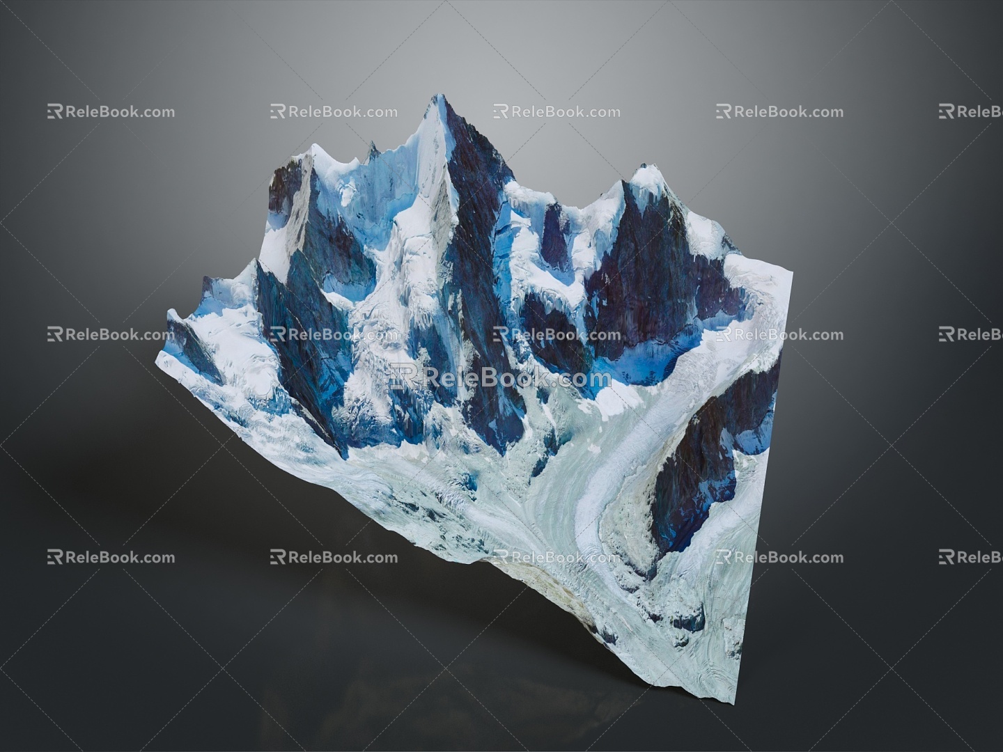 Geography, topography, mountain shape, ridge, ridge, valley, mountain range, canyon, geomorphology, mountain peak, mountain body 3d model