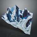 Geography, topography, mountain shape, ridge, ridge, valley, mountain range, canyon, geomorphology, mountain peak, mountain body 3d model