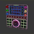 portable synthesizer synthesizer mixer reverberator tuner mixer mixing equipment 3d model