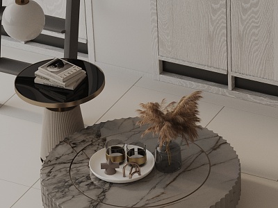 Modern coffee table model