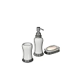 Stylish Bathroom Accessories Set Including Soap Dispenser Cup And Soap Dish