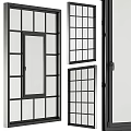 Modern Casement Window With Black Frame And Grid Design For Stylish Home Interiors