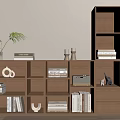 Modern Bookshelf 3d model
