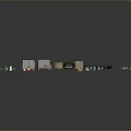Scene Building Components With Various Shapes Basic Modules And Decorative Elements