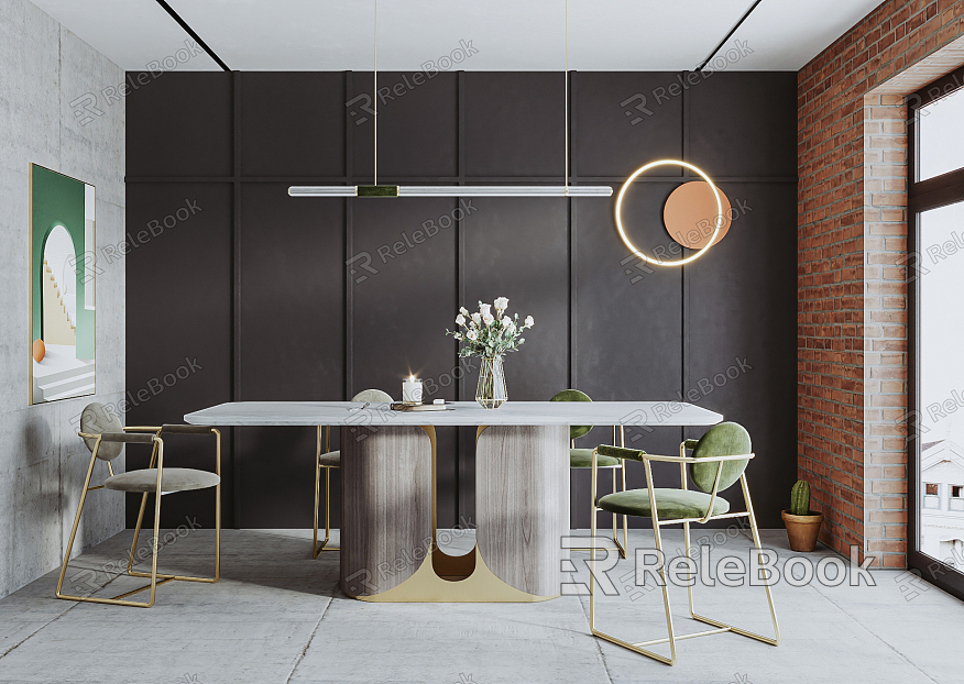 Light Luxury Dining Table model