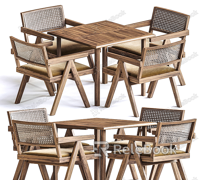 Quiet outdoor tables and chairs model