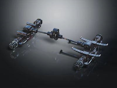 High Quality Automotive Parts Including Axles Control Arms And Wheel Hubs 3d model