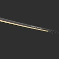 Sharp Decorative Long Sword With Black Handle And Golden Edge Design 3d model