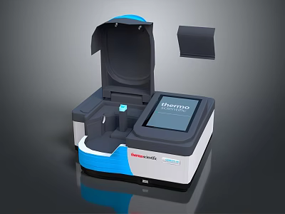 Thermo Scientific Varioskan Laboratory Device With Open Lid And Digital 3d model