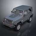 Grey Two Door Off Road Vehicle With Rugged Lines Bold Grille And Large Wheels