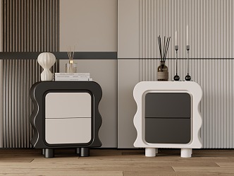 Modern bedside table 3d model