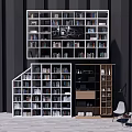 Modern Bookshelf Bookcase 3d model