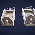 Urinal toilet 3d model