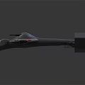 Silver and Red Fighter Jet Model with Aerodynamic Fuselage and Sleek Wings