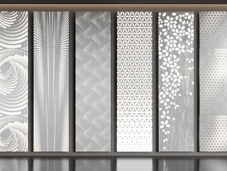 Modern Perforated Plate Gradient Perforated Plate Perforated Plate Aluminum Plastic Plate Stainless Steel Plate Wall Panel 3d model