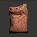High Quality Orange Wheat Flour Bag With Wheat Graphics And Brand Label